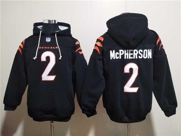 Men's Cincinnati Bengals #2 Evan McPherson Black Pullover Hoodie,We sell and wholesale Men's Cincinnati Bengals #2 Evan McPherson Black Pullover Hoodie on line form chian!